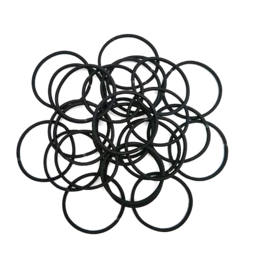 Schwarze Haargummis 4.5cm 100 stk Haargummi nahtlose pferdeschwanz halter Elastisch Haarbänder zopfgummi scrunchie klein Hair Ties pferdeschwanzhalter gummiband für Mädchen herren damen von TMTGTS