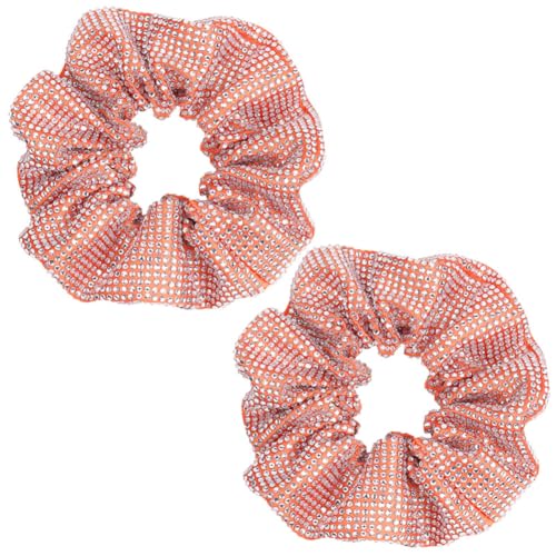 Scrunchies 2 Stück Haarbänder strass Gummibänder glitzer haargummi Dicke Haarband pferdeschwanz halter Haarschmuck Für Partys arbeit unterhaltung einkaufen Damen und Mädchen Haar Accessoires von TMTGTS