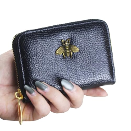 TMTGTS Geldbörse kleine Kartenetui 11 Kartenfächer PU Leder kreditkartenetui mit Zipper Mini Portmonee Portemonnaie Geldbeutel Münzfach Portemonnaie Münzgeldbörse Brieftasche für Frauen Mädchen von TMTGTS