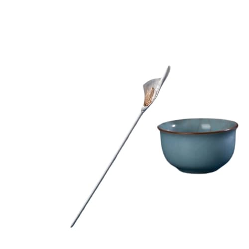 TNBCCXN Haarnadeln,Haarnadeln für Dutt 2 Stück, Damen-Haarstäbchen for langes Haar, einfache Blumenhaar-Essstäbchen, Calla-Lilien-Haar-Accessoires, Haarnadel for Dutts(Silver) von TNBCCXN