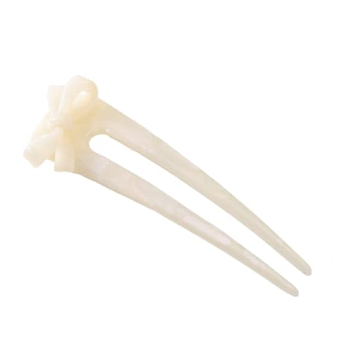 TNBCCXN Haarnadeln,Haarnadeln für Dutt 2er-Pack Haarstäbchen for Dutts, Schleife, Acetat-Haar-Essstäbchen-Clips, U-förmige Haargabel, Haarnadel for Damen, Haar-Accessoire(A) von TNBCCXN