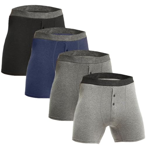 TNNRAO Herren Unterwäsche Boxershorts Atmungsaktiv Shorts Unterhose Weiche Bequem Herren Boxershorts Baumwolle Unterwäsche von TNNRAO