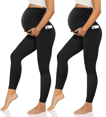 TNNZEET Umstandsmode Damen Umstandsleggings Umstandshose Lang Schwangerschaft Leggings Blickdicht mit Taschen für Yoga TNNZEET Umstandsmode Damen Umstandsleggings Umstandshose Lang Schwangerschaft Leggings Blickdicht mit Taschen für Yoga von TNNZEET