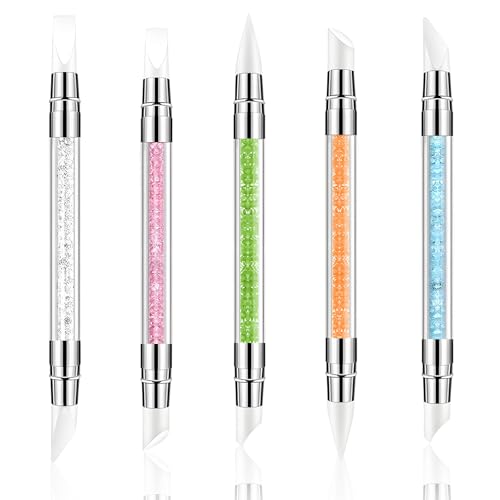 5Pcs Silikon Nagel Pinsel, Doppel Köpfe DIY Maniküre Werkzeug, Dotting Tools, Nagelkunst Skulptur Stift, Acryl Griff, für Salon 5Pcs Silikon Nagel Pinsel, Doppel Köpfe DIY Maniküre Werkzeug, Dotting Tools, Nagelkunst Skulptur Stift, Acryl Griff, für Salon von TNSOYCA