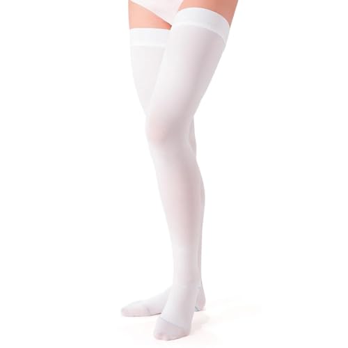 TNSRAY Anti-Thrombus-Haltestrümpfe mit offener Spitze für K1 Anti-Embolie-Krankenhausaufenthalt, abgestufte Kompression 18–21 mmHg, medizinische Anti-Thrombus-Kompressions-Haltestrümpfe, Größe: L von TNSRAY