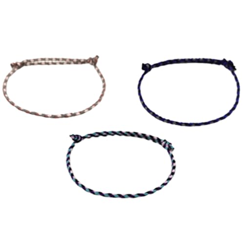 TNSRAY Freundschaft Armbänder für Frauen Mädchen, 3 Stück Geflochtenes Baumwollarmband, Handgefertigt Geflochten Wickelarmband Multicolor Gewebte Dünn Saiten, Mädchen Armband Gewebte Dünn Armbänder von TNSRAY