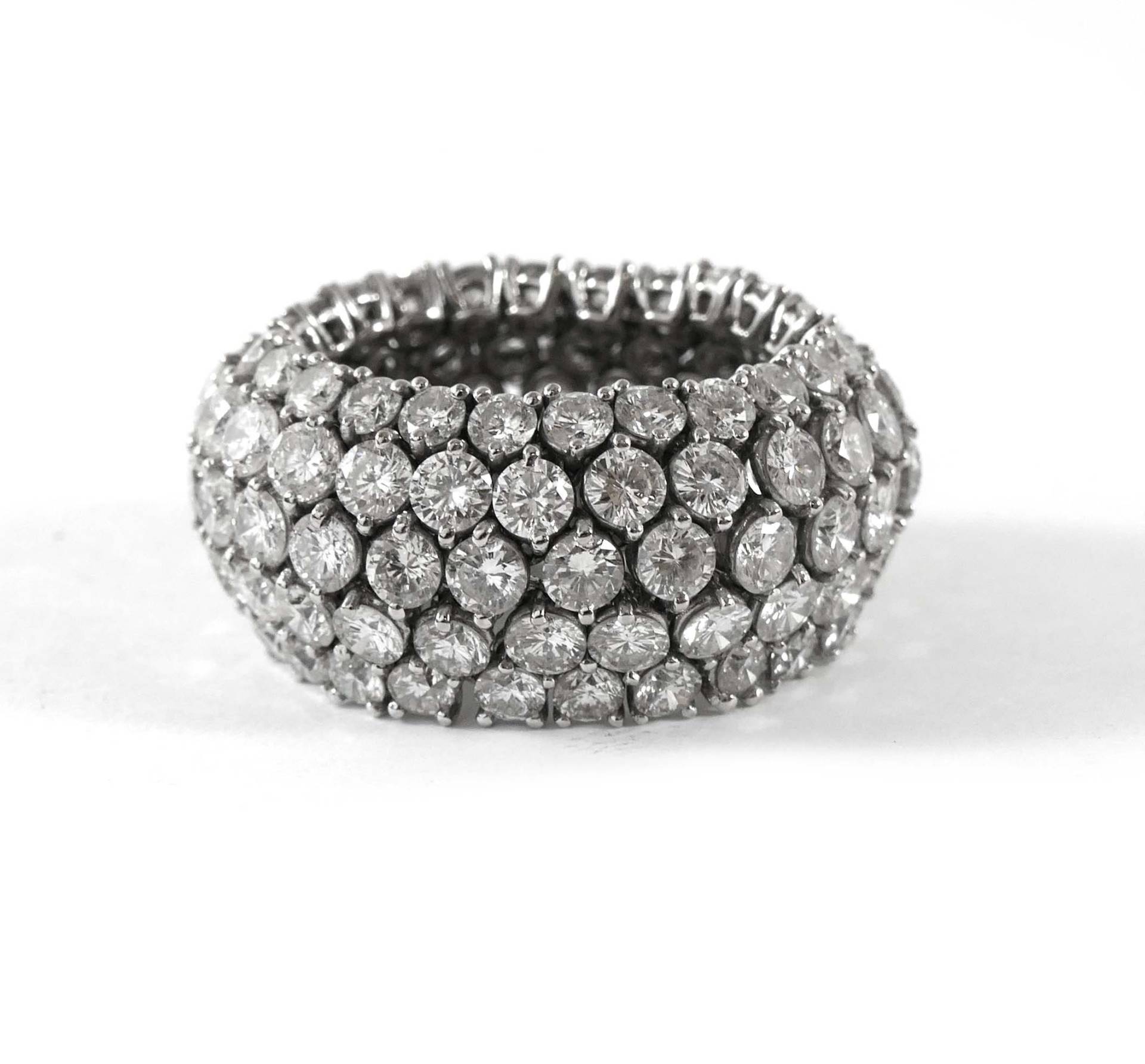 Damen Flexible 7, 5 Karat Diamant Eternity 18K Weißgold Ring Damen Flexible 7, 5 Karat Diamant Eternity 18K Weißgold Ring von TNSdiamonds