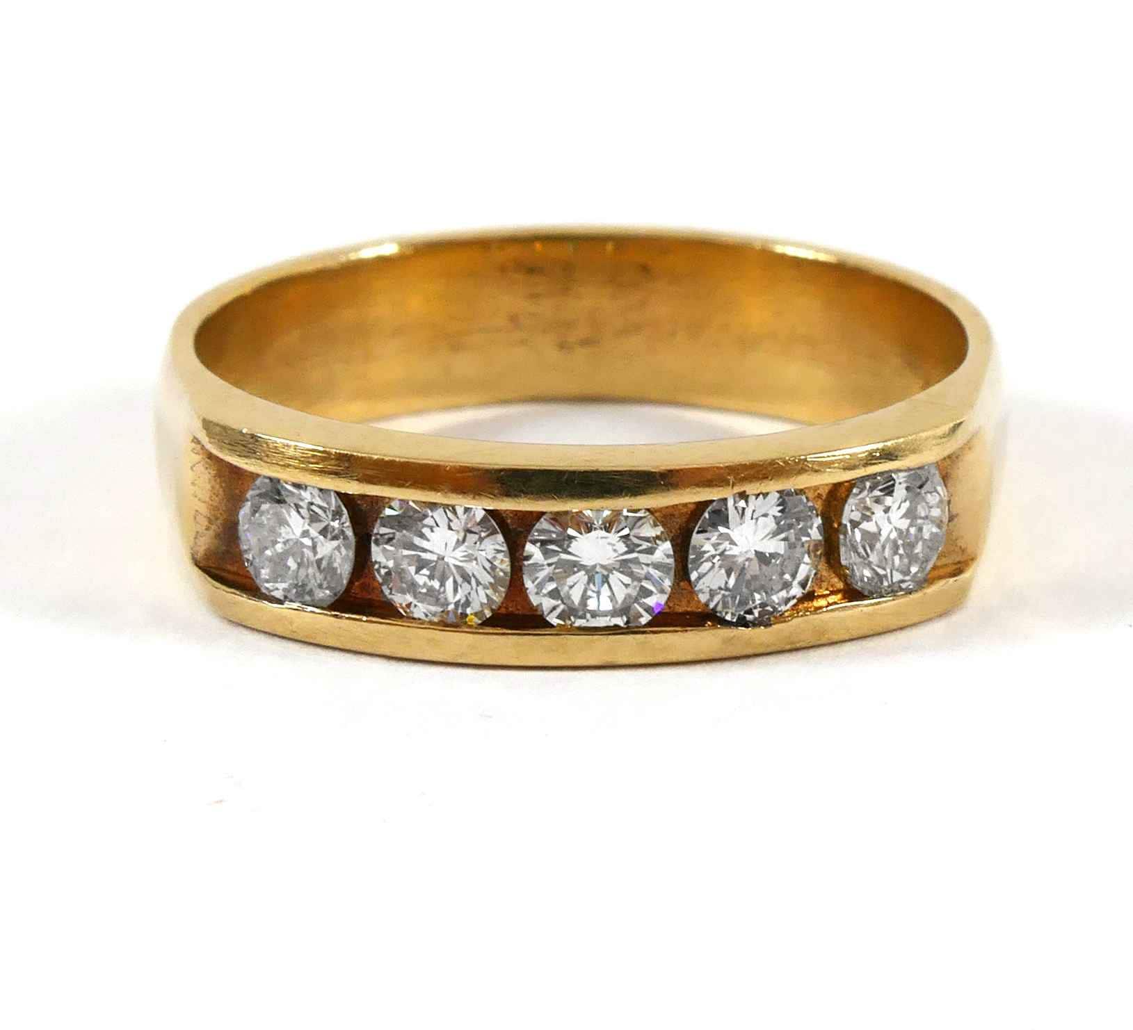 Herren Diamant 14K Gelbgold Statement Ring Herren Diamant 14K Gelbgold Statement Ring von TNSdiamonds