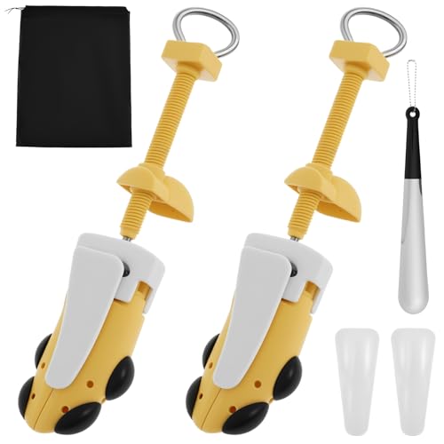Schuhdehner,1 Paar Kunststoff-Schuhdehner mit Aufbewahrungsbeutel,Verstellbare Turnschuhe Stretcher Expander Dehnen Länge Breite, professionelle gelbe Stiefeldehner für Männer und Frauen(36.5×7×6 cm) Schuhdehner,1 Paar Kunststoff-Schuhdehner mit Aufbewahrungsbeutel,Verstellbare Turnschuhe Stretcher Expander Dehnen Länge Breite, professionelle gelbe Stiefeldehner für Männer und Frauen(36.5×7×6 cm) von TNTGMG