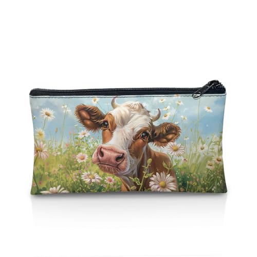 TOADDMOS Federmäppchen für die Schule, mit Reißverschluss, leicht, Geschenk für Kinder, Jungen, Mädchen, Feld-Sonnenblume, Taschen-Organizer von TOADDMOS