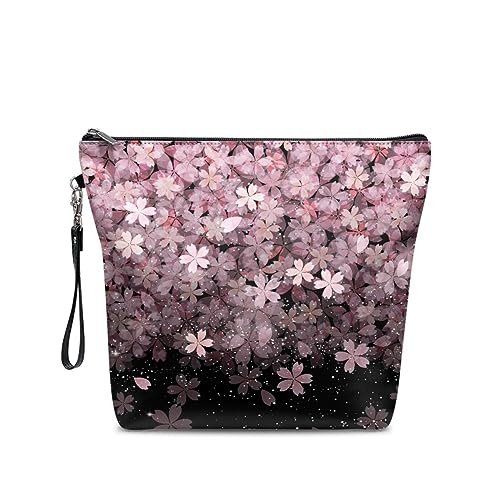 TOADDMOS Make-up-Tasche, Kosmetiktasche, Reisetasche für Damen, Mutter, Teenager, Schwester, Reisen, Abschlussfeier, Geburtstag, Cherry Blossom von TOADDMOS