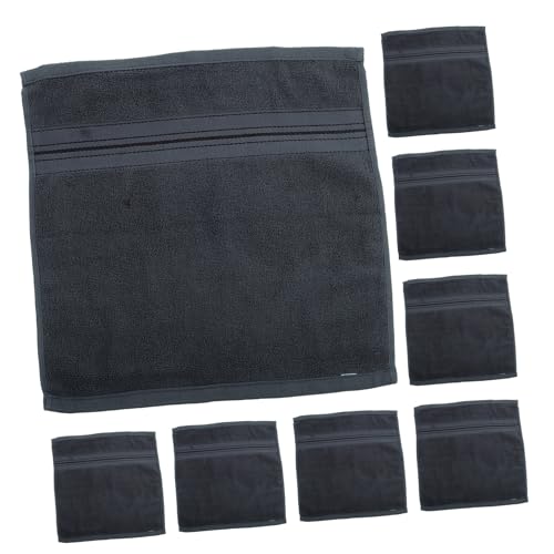 TOBBOMEY 12 Stück Superweiche Baumwoll Gesichtshandtücher Handtücher Badetücher Schwarze Handtücher Waschlappen Rosa Handtücher Strandtücher Gesichtstücher Saubere Handtücher von TOBBOMEY