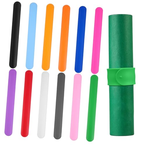TOBBOMEY 12 Stück Teiliges Silikon schnapparmband Flexible Bunte Armbänder für Kindergeburtstag Mitgebsel Hautfreundlich Wiederverwendbar für Party Events und Schulklassen von TOBBOMEY