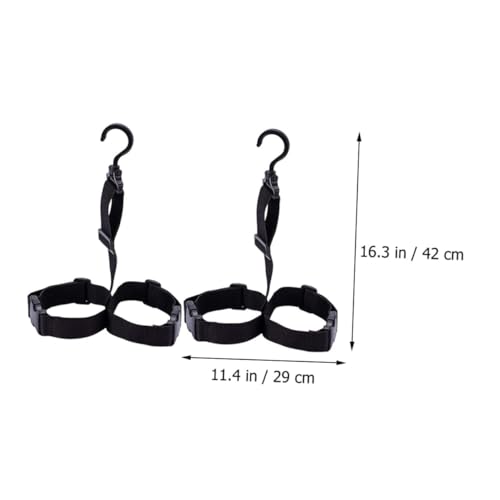 TOBBOMEY 2 Sätze Verstellbare Outdoor Angelstiefel Aufhänger aus Strapazierfähigem Polyester mit Kunststoffverschluss Vielseitig Einsetzbar zum Trocknen und Organisieren von von TOBBOMEY