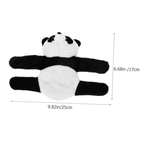 TOBBOMEY 2 Stück Plüsch Panda Slap armband Weiches Stofftier Handgelenkband Leichtes Robustes Party geschenk Niedliches Tier motiv Bequem Tragbar für Geburtstage und Festdekoration von TOBBOMEY