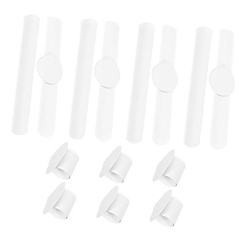 TOBBOMEY 20 Stck Teiliges Weißes Slap armband Snap Bänder Blanko DIY Party Armbänder PVC Strapazierfähig und Langlebig für Bastelprojekte und Kindergeburtstage von TOBBOMEY