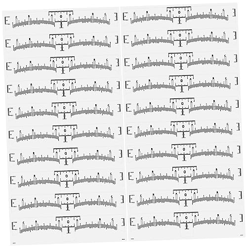 TOBBOMEY 50stücke Augenbrauen Lineal Aufkleber Präzise Augenbrauen Zeichnungswerkzeuge Für Microblading Und Make-up Bequeme Augenbrauenformung Für Symmetrie von TOBBOMEY