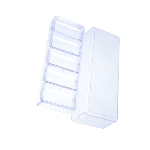 TOBBOMEY Chip Case Transparente Poker Chip Box Stabile Mehrfachfächer Organizer Leicht Tragbar Für Poker Zubehör Spielchips Ordnung Zuhause Und Unterwegs von TOBBOMEY