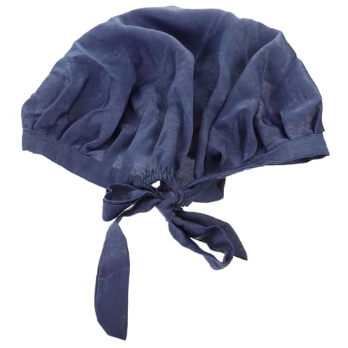 TOBBOMEY Elastische Schlafmütze für Frauen aus Weichem Samt mit Schleifenband Rutschfeste Haarkappe für Lockiges Haar Multifunktionale Schlafhaube gegen Haarbruch Geeignet als Dusch von TOBBOMEY