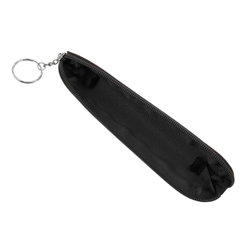 TOBBOMEY Federmäppchen Aus Pu-Leder Schlankes Stiftetui Mit Reißverschluss Kleine Und Tragbare Federtasche Stilvoller Reise-Organizer Für Stifte Und Kleine Gegenstände von TOBBOMEY