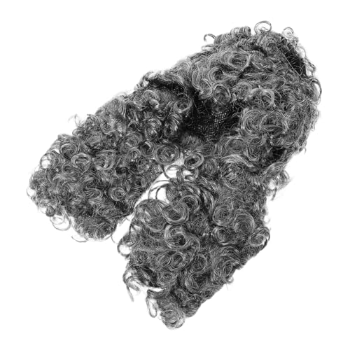 TOBBOMEY Lange Graue Perücke Für Frauen Richterperücke Cosplay Perücke Haarteil Für Bühnenauftritte Und Partys von TOBBOMEY