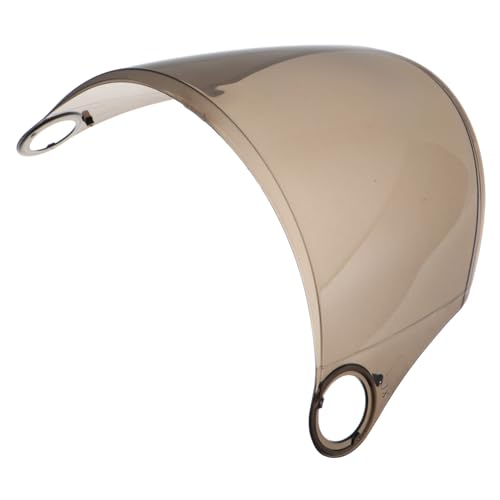 TOBBOMEY Motorrad Helmvisier aus Pet Material Abnehmbarer Sonnenschutz und Windschutzscheibe Verstellbar für Herren Motorradhelme Klare Sicht bei Verschiedenen Wetterbedingungen Braune von TOBBOMEY