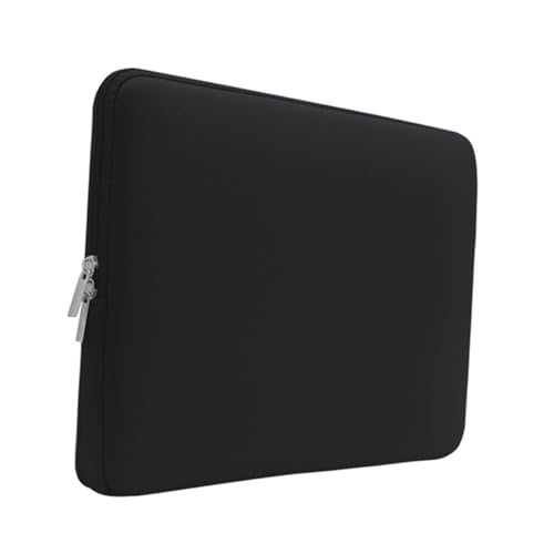 TOBBOMEY Notebook handtasche Laptoptasche mit Weicher Innenausstattung Stoßfest Kratzfest Rutschfest Kompatibel mit Apple Laptop Tragbare Computer aufbewahrungstasche Schwarz von TOBBOMEY