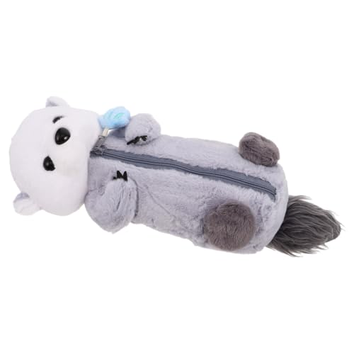 TOBBOMEY Adorable Kawaii Wasserotter Plüsch Federmäppchen Für Schüler Praktischer Stiftbeutel Zur Aufbewahrung Von Schreibwaren Und Schulbedarf Niedliches Design Für Schulalltag von TOBBOMEY
