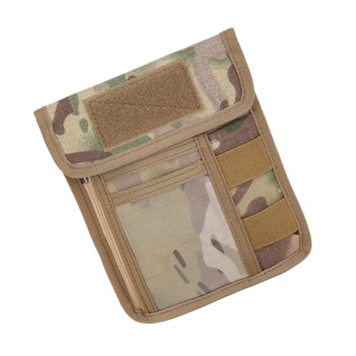 TOBBOMEY Outdoor Kartenetui Camouflage wasserdichte Karten Tasche Robust für Wanderungen Camping Jogging Multifunktionale Brusttasche für Herren Damen von TOBBOMEY