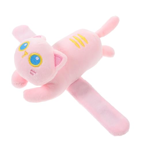 TOBBOMEY Plüsch Katzen Slap Armband mit Katzenmuster Weiches Leichtes Party Armband für Kindergeburtstag und Halloween Komfortabel zu Tragen Niedliches für Mädchen und Jungen von TOBBOMEY