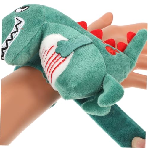 TOBBOMEY Slap Armband Dinosaurier Form Plüscharmband Kindergeburtstag Mitgebsel Glitzerarmband Geschenk Party Favor für Jungen Mädchen von TOBBOMEY