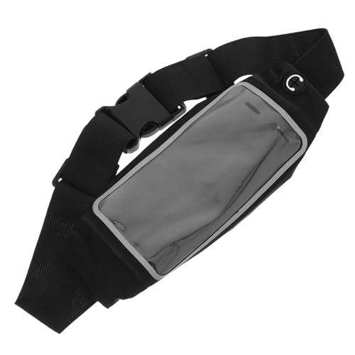 TOBBOMEY Verstellbare Schweißresistente Lauf gürteltasche mit Touchscreen Fenster Praktische Outdoor hüfttasche für Joggen Wandern Fitness Geeignet für Männer und Frauen von TOBBOMEY