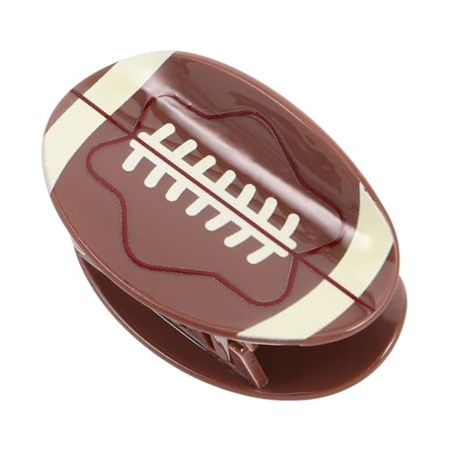 TOBBOMEY Vintage Football Haarspangen für Frauen Acetat Haarclips im Sportdesign für Spieltage Rutschfeste Haarklammer Multifunktionale Haaraccessoires von TOBBOMEY