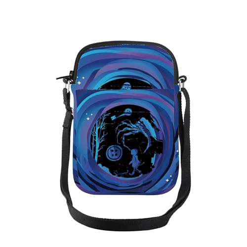 TOBGBE Horror Movie Merch C-Line Doll Crossbody Bag Fantasy Thriller Door Inspired Strap Bags Cartoon Peripherie Merchandise, C-line Door Mini Cb von TOBGBE