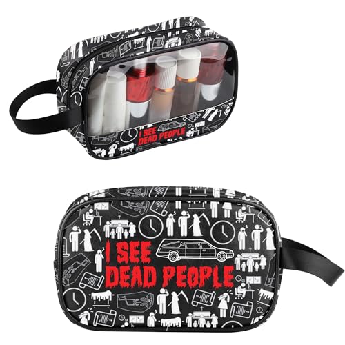 TOBGBE Kosmetiktasche für Beerdigungsunternehmer, Mortician Clear Makeup Bag I See Dead People Organizer Reisetasche Dark Humor Geschenk, I See Dead People Clear MB, modisch TOBGBE Kosmetiktasche für Beerdigungsunternehmer, Mortician Clear Makeup Bag I See Dead People Organizer Reisetasche Dark Humor Geschenk, I See Dead People Clear MB, modisch von TOBGBE