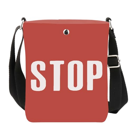 TOBGBE Red Stop Sign Geschenk Crossing Guard Crossbody Bag Schoo-l Guards Geldbörse S-Chool Crossing Guard Wertschätzung Geschenke, Red Stop Sign Cb TOBGBE Red Stop Sign Geschenk Crossing Guard Crossbody Bag Schoo-l Guards Geldbörse S-Chool Crossing Guard Wertschätzung Geschenke, Red Stop Sign Cb von TOBGBE