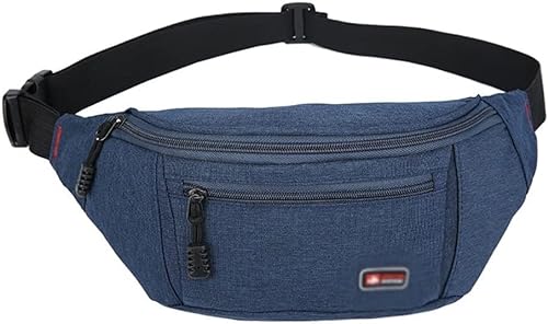 Geldbörse Herren-Nylon-Gürteltasche Outdoor Multilayer Large Capacity Sports Running Chest Bag Wallet (Color : A, Size : 35 * 7 * 16cm) von TOBILE