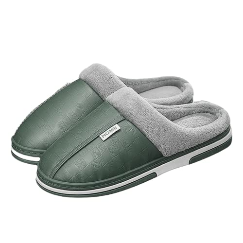 TOBILE Hausschuhe Damen Winter Warm Plateau Weiche Slides Indoor Baumwolle Hausschuhe von TOBILE