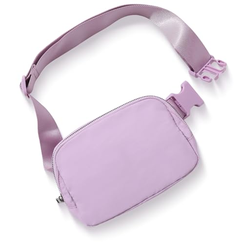 Gürteltasche mit Kartenetui für Damen und Herren, überall, Bauchtasche, Crossbody-Taschen mit verstellbarem Riemen, Unisex Mini Fashion Waist Packs, Violett, Modisch von TOBVZOO