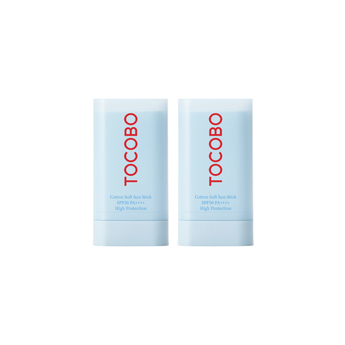 TOCOBO - Cotton Soft Sun Stick SPF50 PA++++ - 19g (2ea) Set von TOCOBO