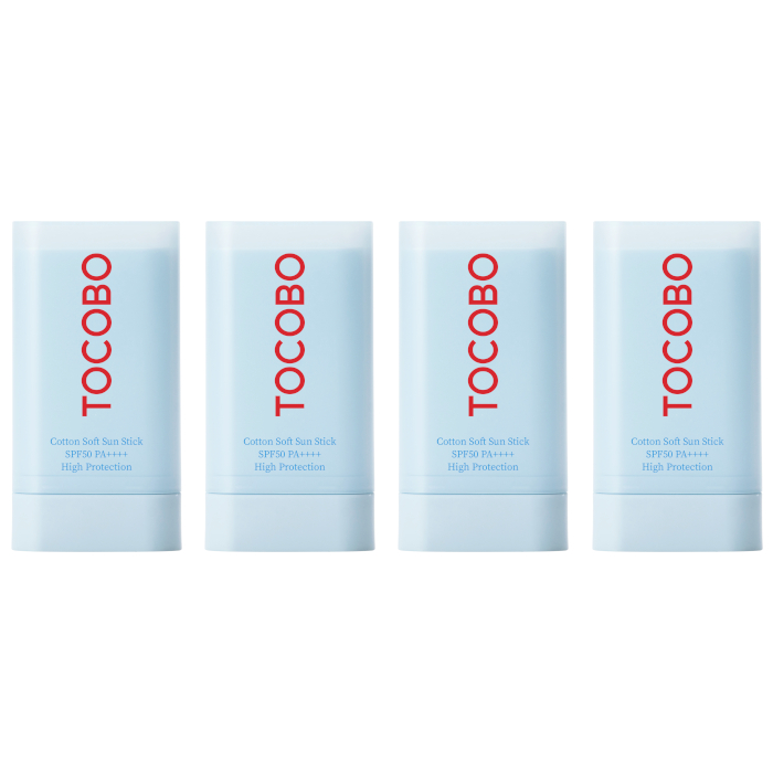 TOCOBO - Cotton Soft Sun Stick SPF50 PA++++ - 19g (4ea) Set von TOCOBO