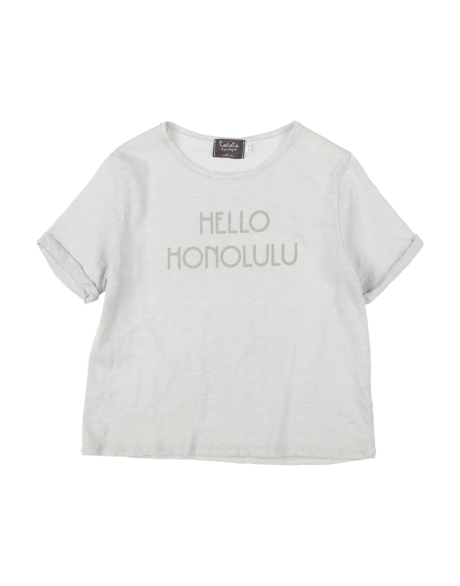 TOCOTO VINTAGE T-shirts Kinder Hellgrau TOCOTO VINTAGE T-shirts Kinder Hellgrau von TOCOTO VINTAGE