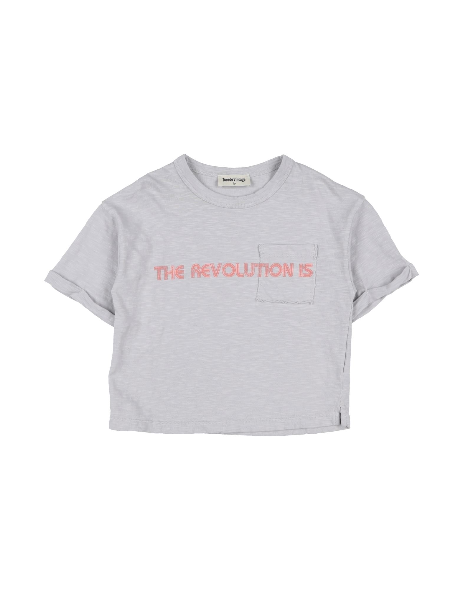 TOCOTO VINTAGE T-shirts Kinder Hellgrau TOCOTO VINTAGE T-shirts Kinder Hellgrau von TOCOTO VINTAGE