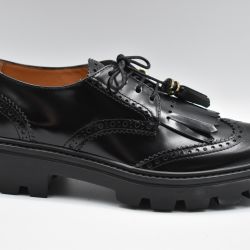 Elegante Schwarze Schnürflache Schuhe Für Damen Von Tod's von TOD'S