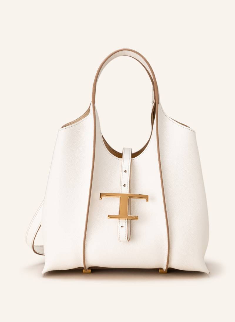 Tod's Handtasche Timeless Mini Mit Pouch weiss von TOD'S