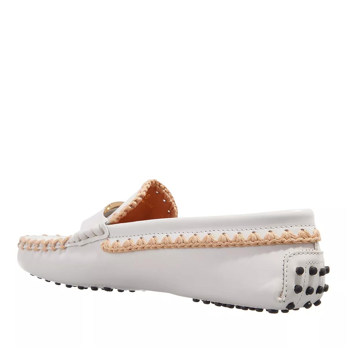 Tod's Loafers & Ballerinas - Leather Loafers - Gr. 37,5 (EU) - in Weiß - für Damen von TOD'S