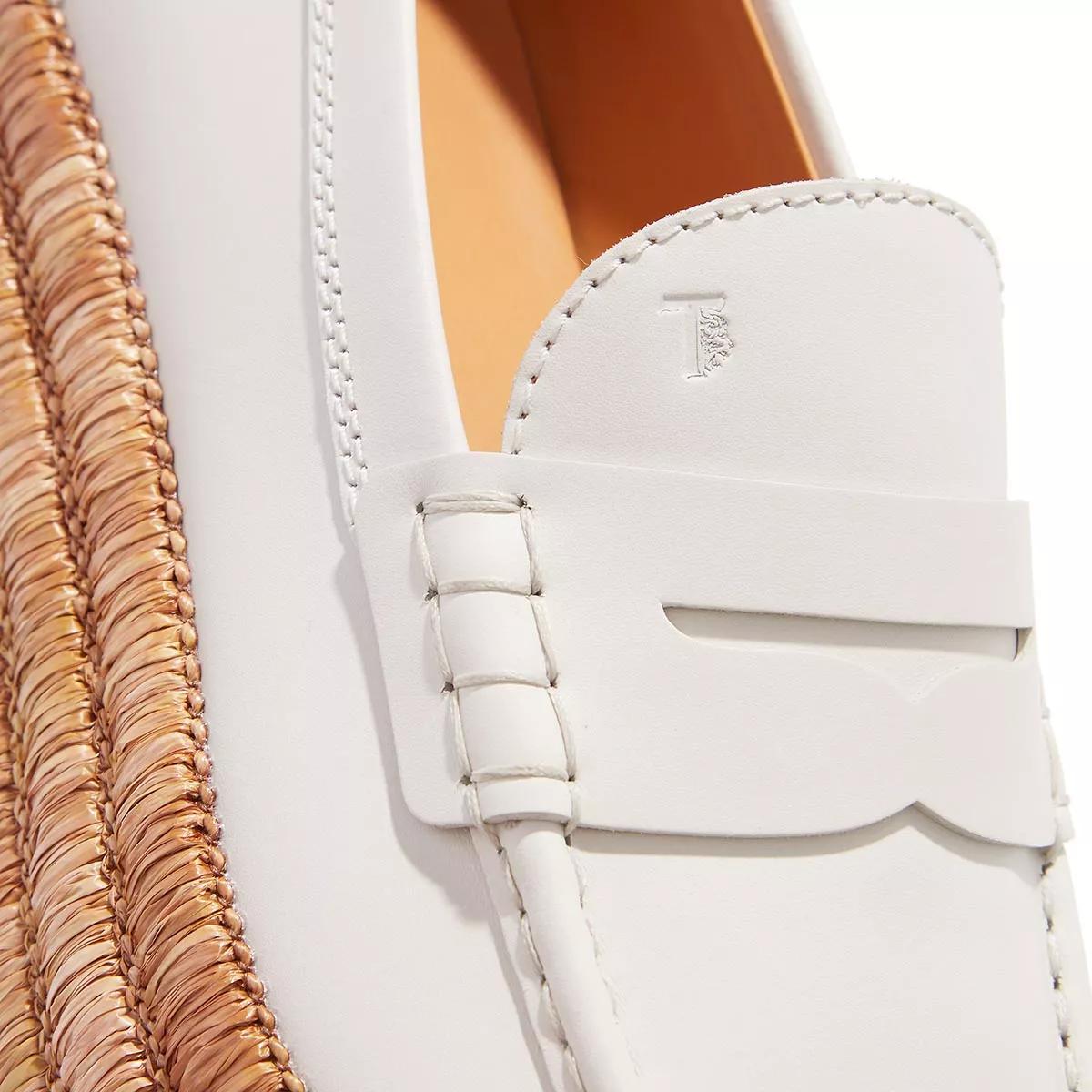 Tod's Loafers & Ballerinas - Platform-Loafer Leather - Gr. 37 (EU) - in Creme - für Damen von TOD'S