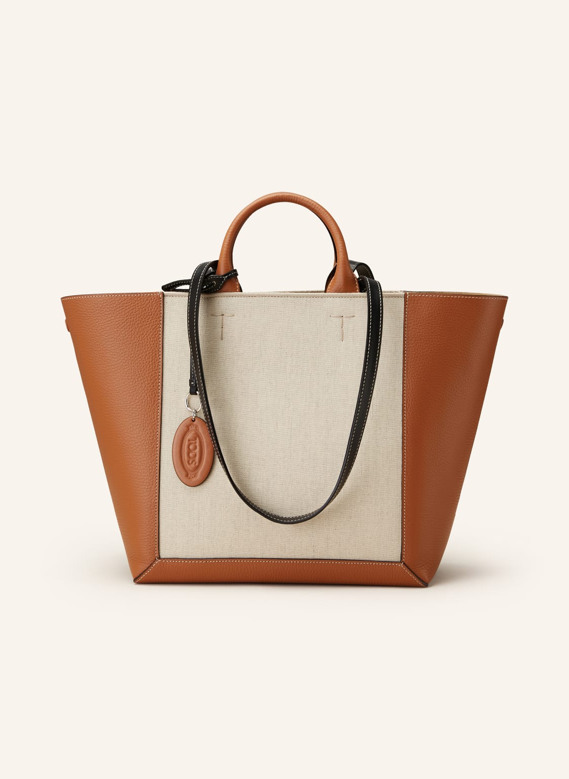 Tod's Shopper Double Up Mit Pouch beige von TOD'S