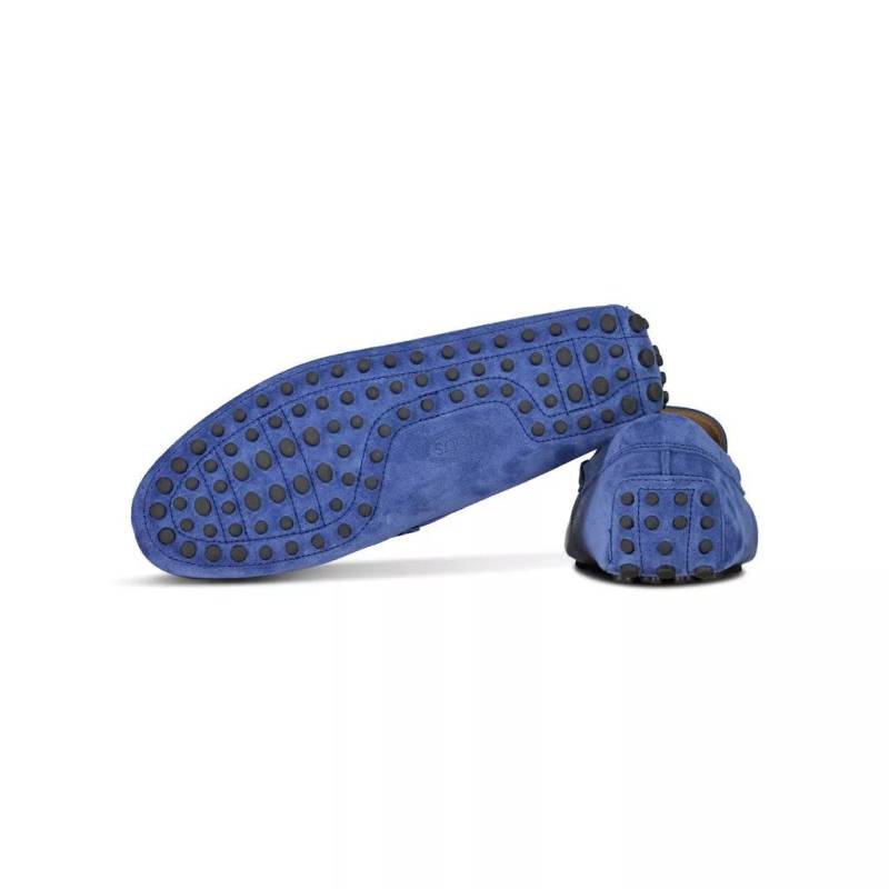 Tod's Sneakers - Mokassins aus Veloursleder 48104541094234 - Gr. 7 - in Blau - für Damen von TOD'S