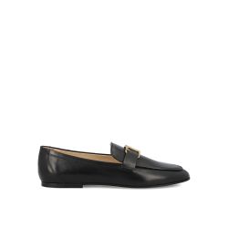 Tod's T Timeless Schwarze Leder Slipper Für Damen von TOD'S